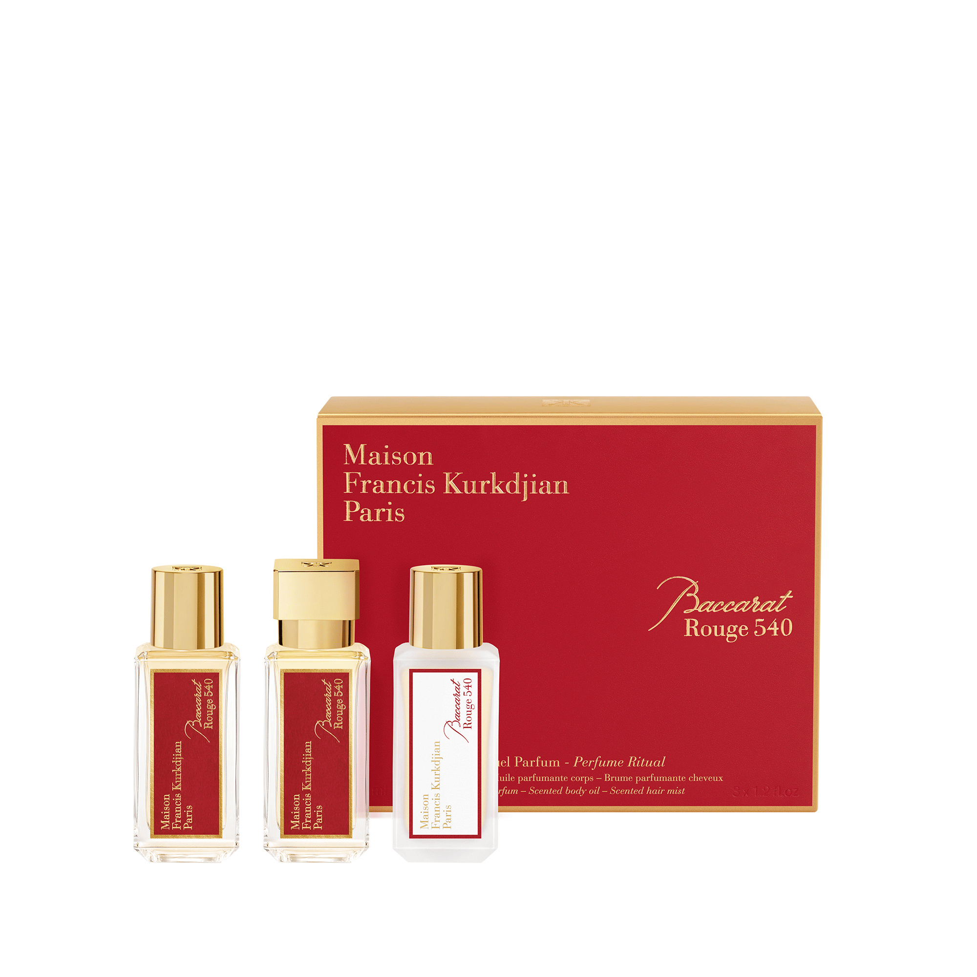 Maison Francis Kurkdjian Paris Baccarat Rouge 540 Perfume Ritual Set ...
