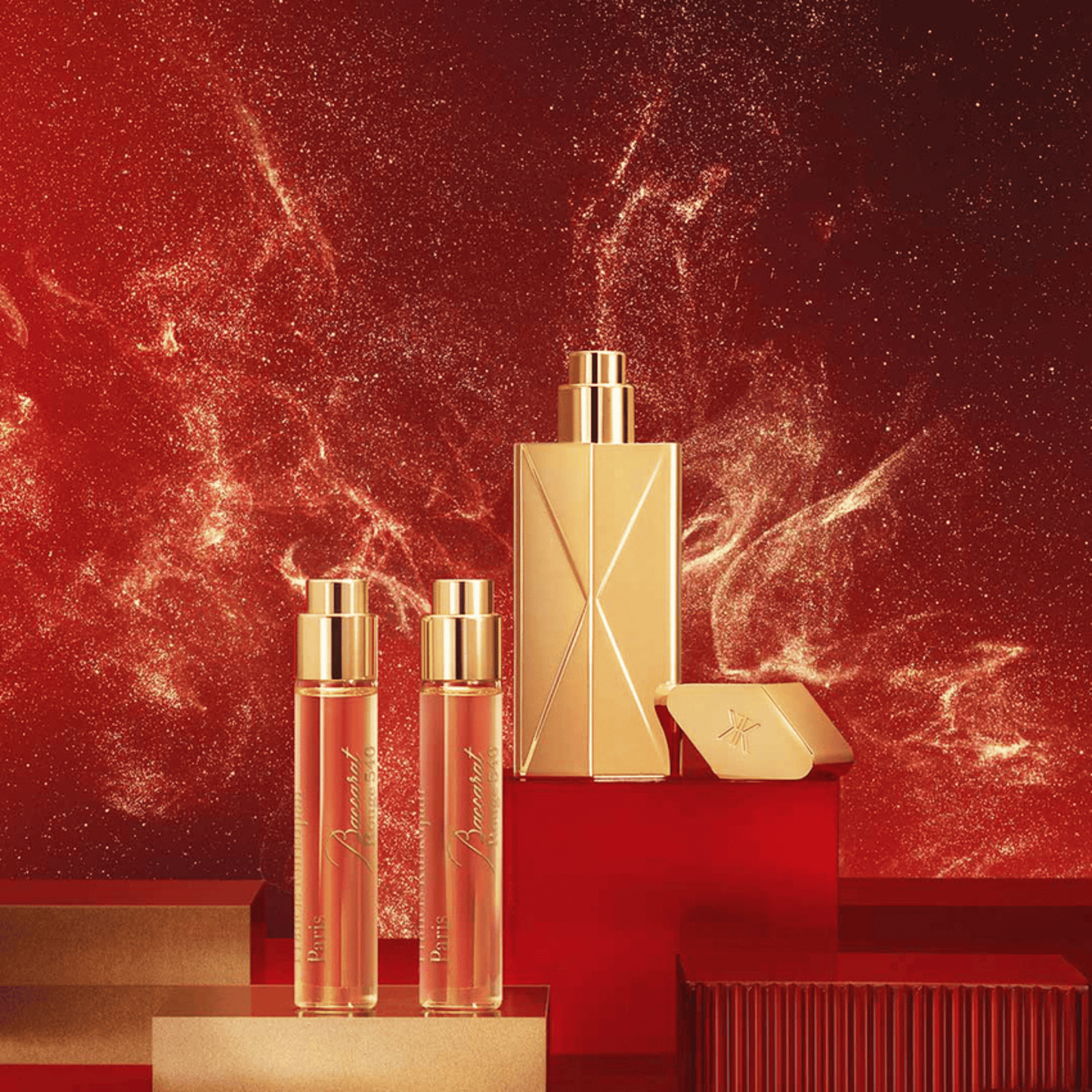 Alternate Image of Baccarat Rouge 540 EDP Travel Set, gold travel case and 5 mini perfumes bottles