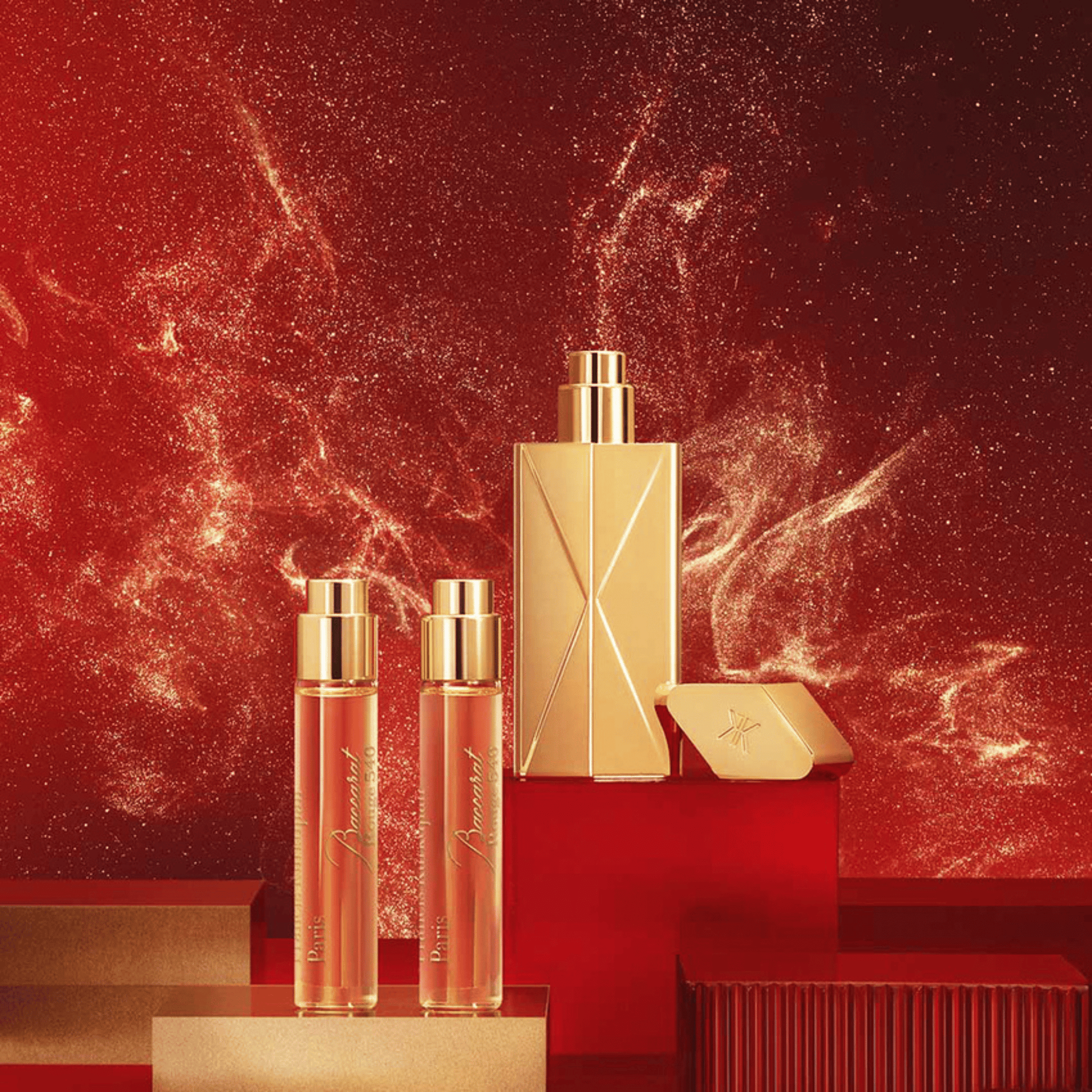 Alternate Image of Baccarat Rouge 540 EDP Travel Set, gold travel case and 5 mini perfumes bottles
