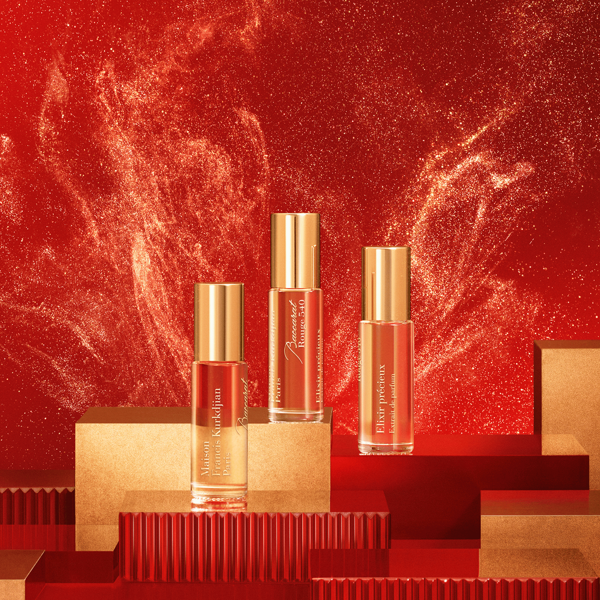 Alternate Image of Baccarat Rouge Precious Elixir Extrait Set, 3 fragrance rollerballs