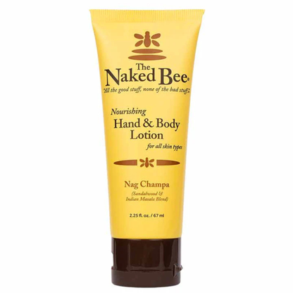 Primary Image of Nag Champa Hand and Body Lotion 2.25 oz, yellow lotion tube