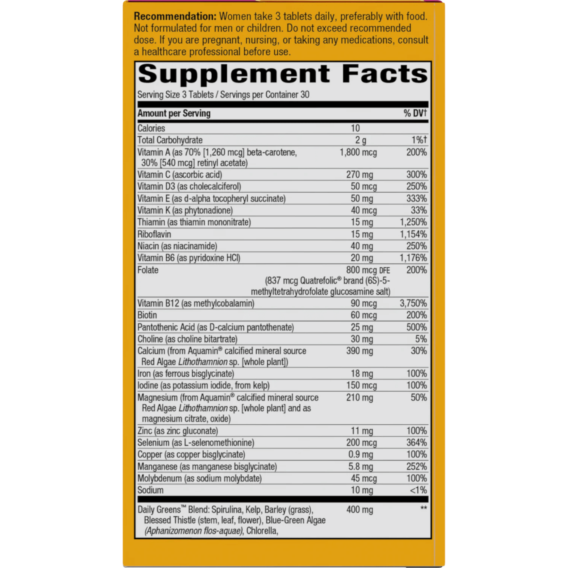 Alternate Image of Alive! Max3 Potency Women's Complete Multivitamin