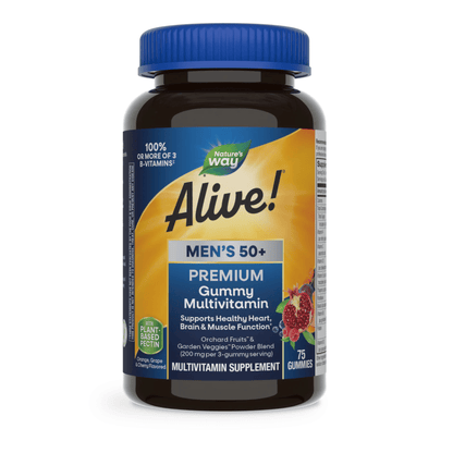 Primary Image of Alive! Premium Men’s 50+ Gummy Multivitamin