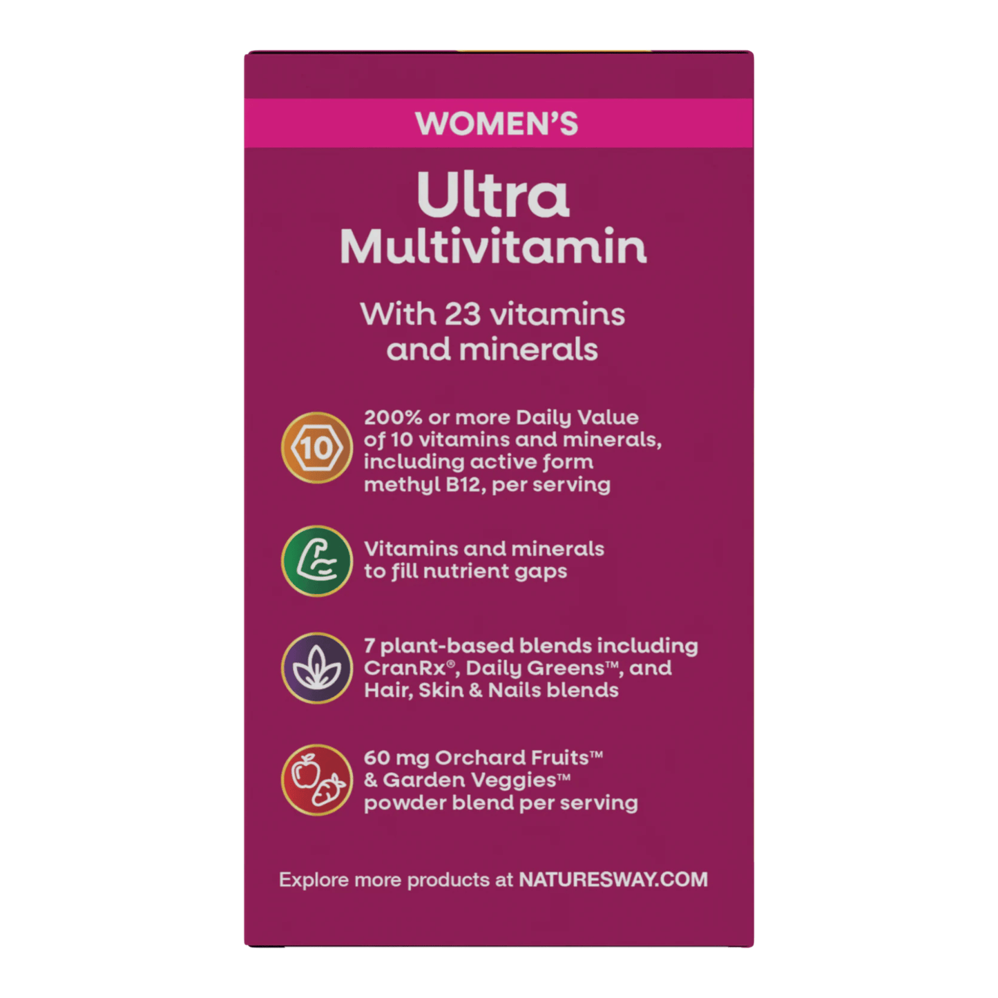 Alternate Image of Alive! Once Daily Women's Ultra Multivitamin , pink and yellow multivitamin box