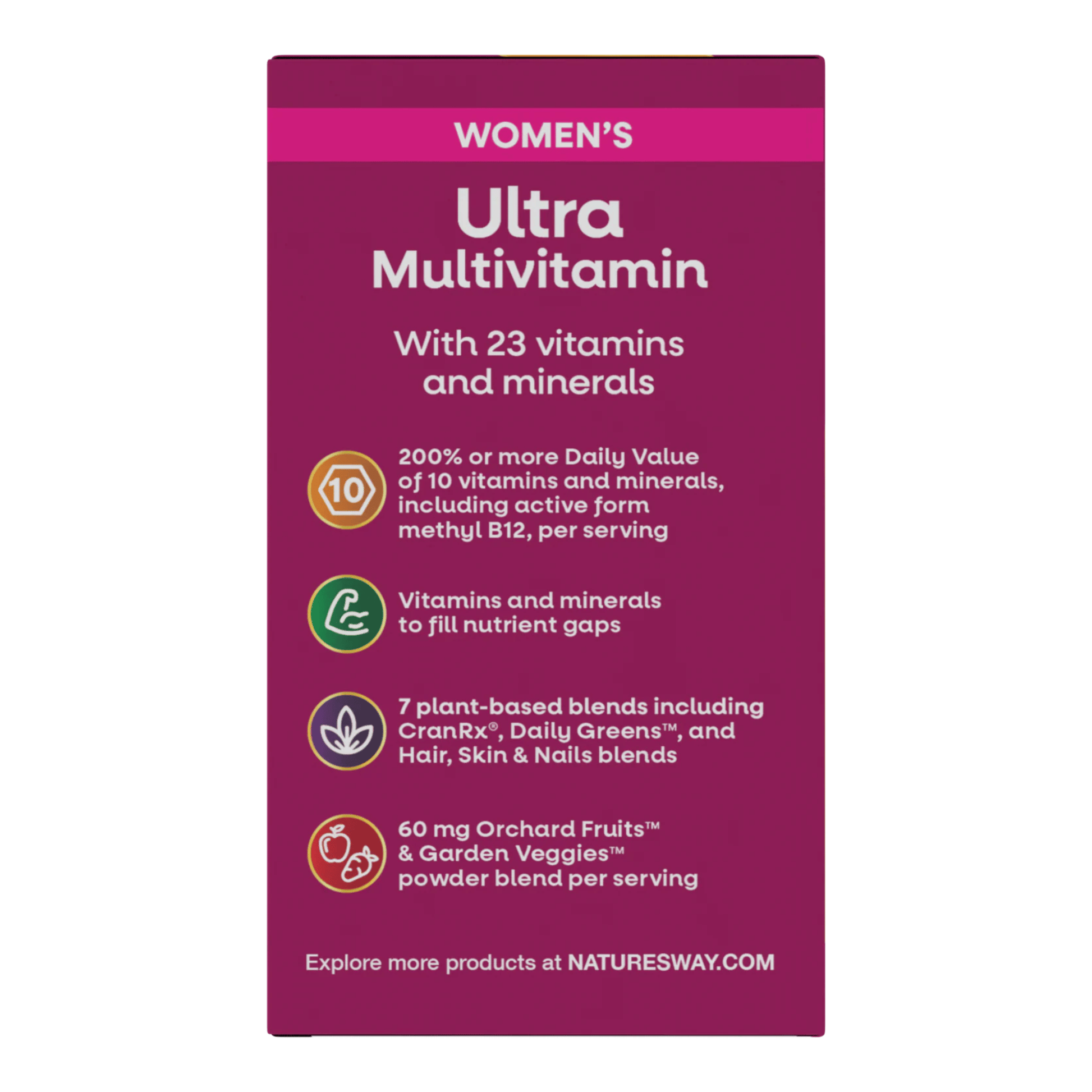 Alternate Image of Alive! Once Daily Women's Ultra Multivitamin , pink and yellow multivitamin box