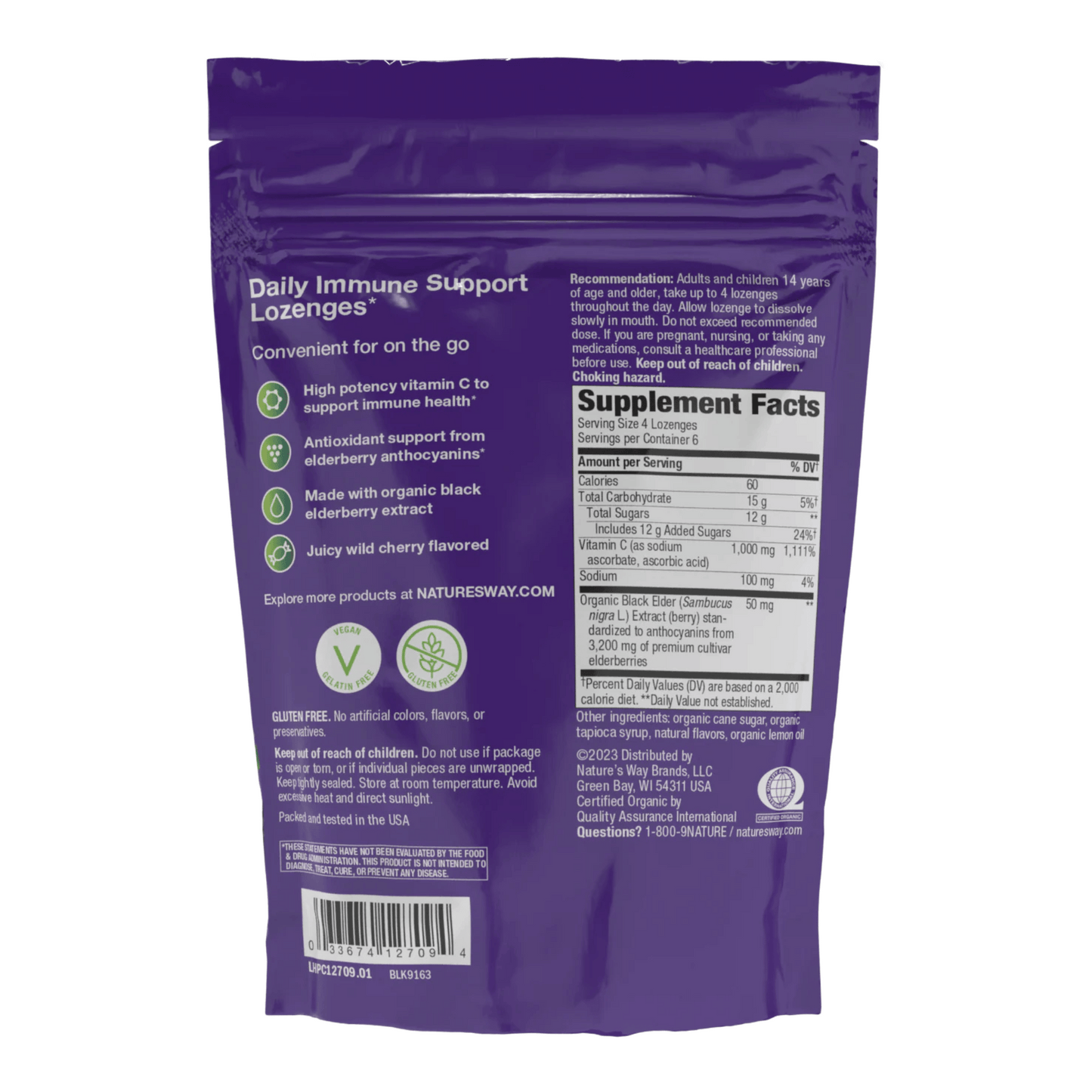 Alternate Image of Sambucus Cherry Flavor Vitamin C Lozenges
