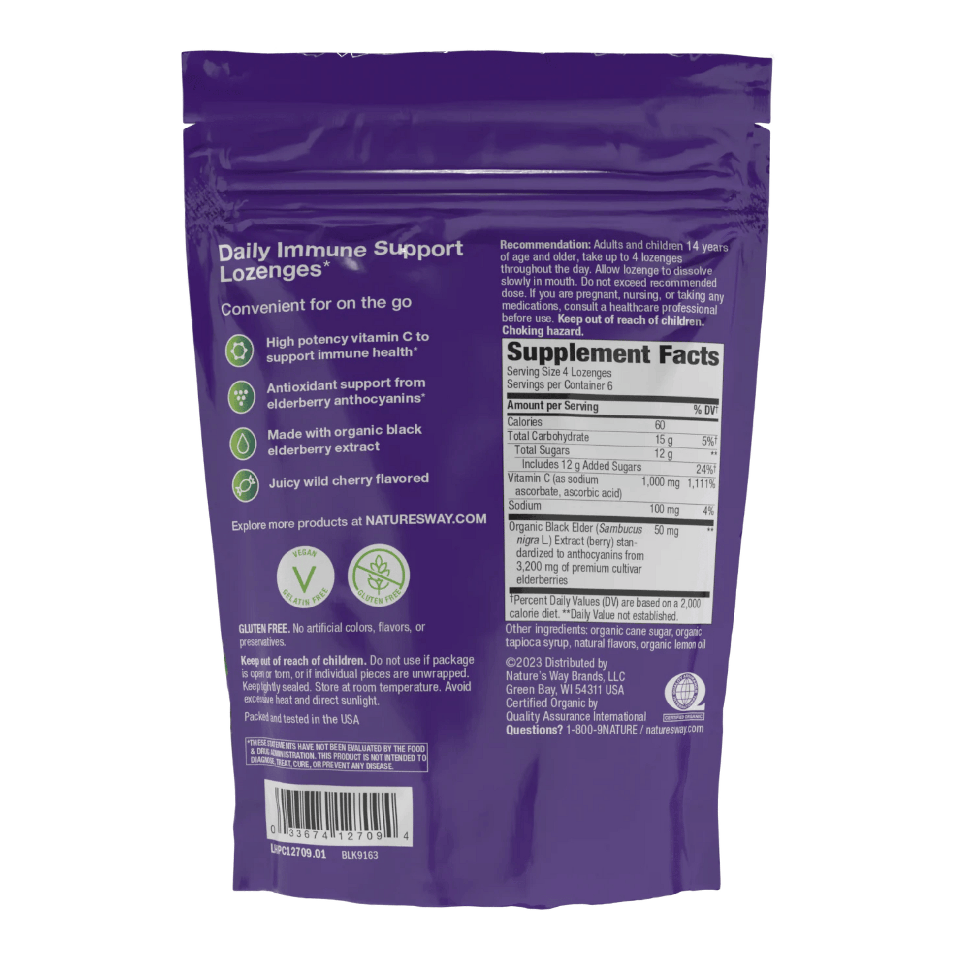 Alternate Image of Sambucus Cherry Flavor Vitamin C Lozenges