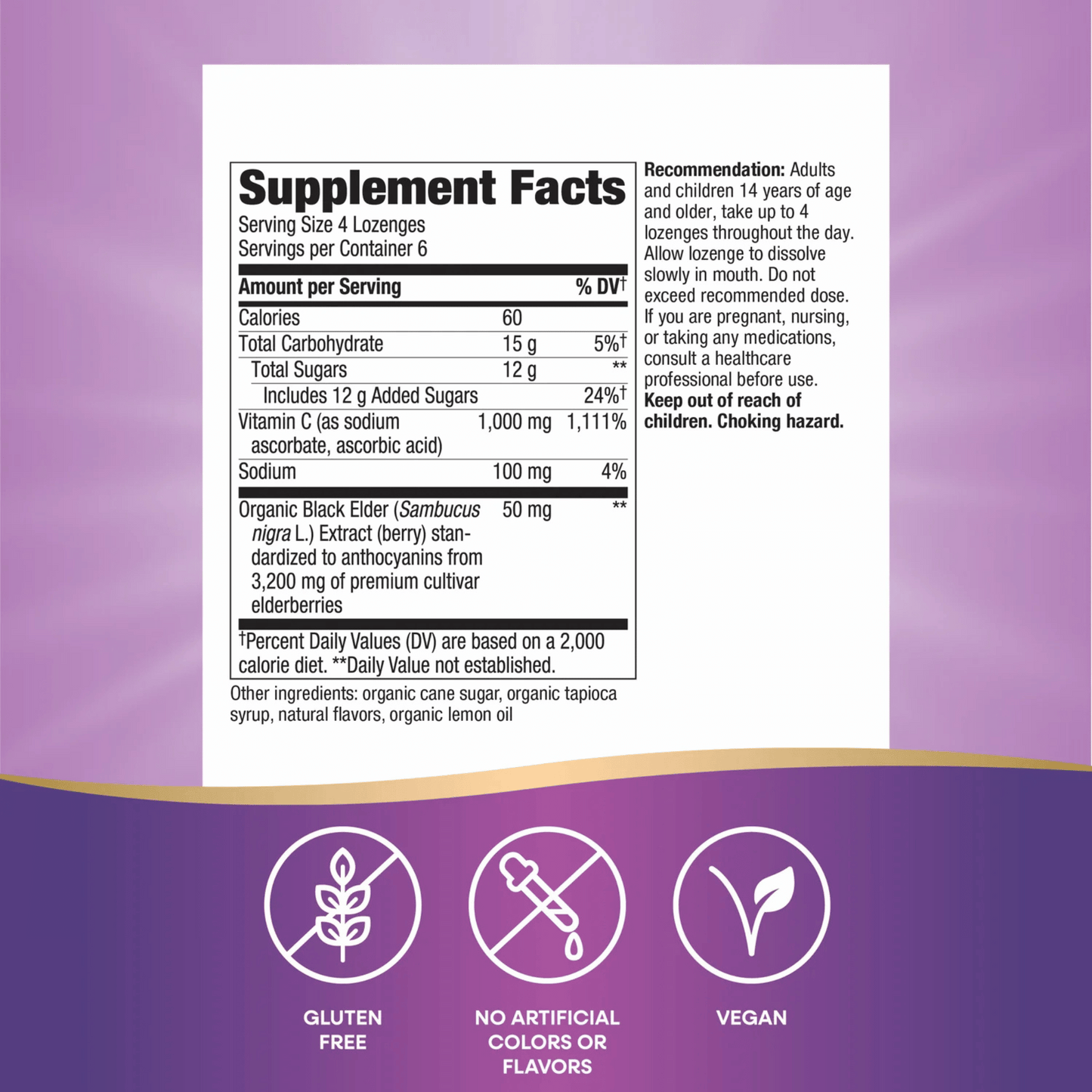 Alternate Image of Sambucus Cherry Flavor Vitamin C Lozenges
