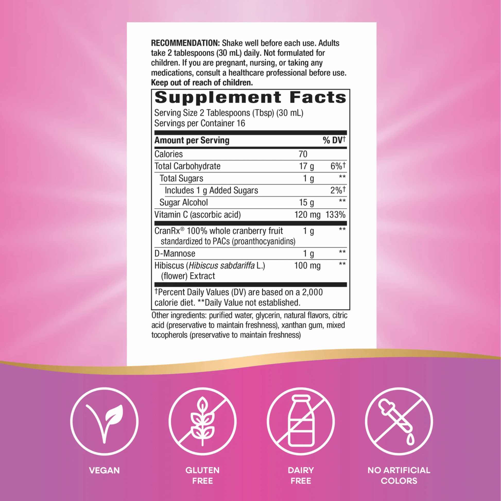 Alternate Image of CranRx Liquid - Urinary Health