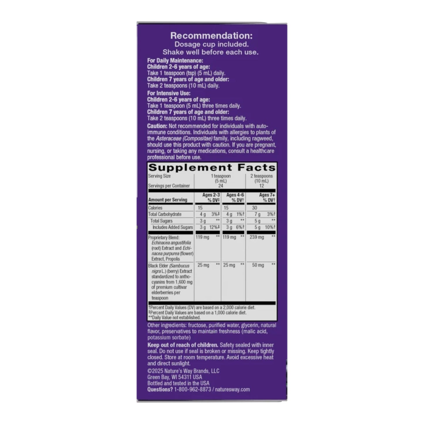 Alternate Image of Sambucus Immune Elderberry Syrup for Kids, purple and white box