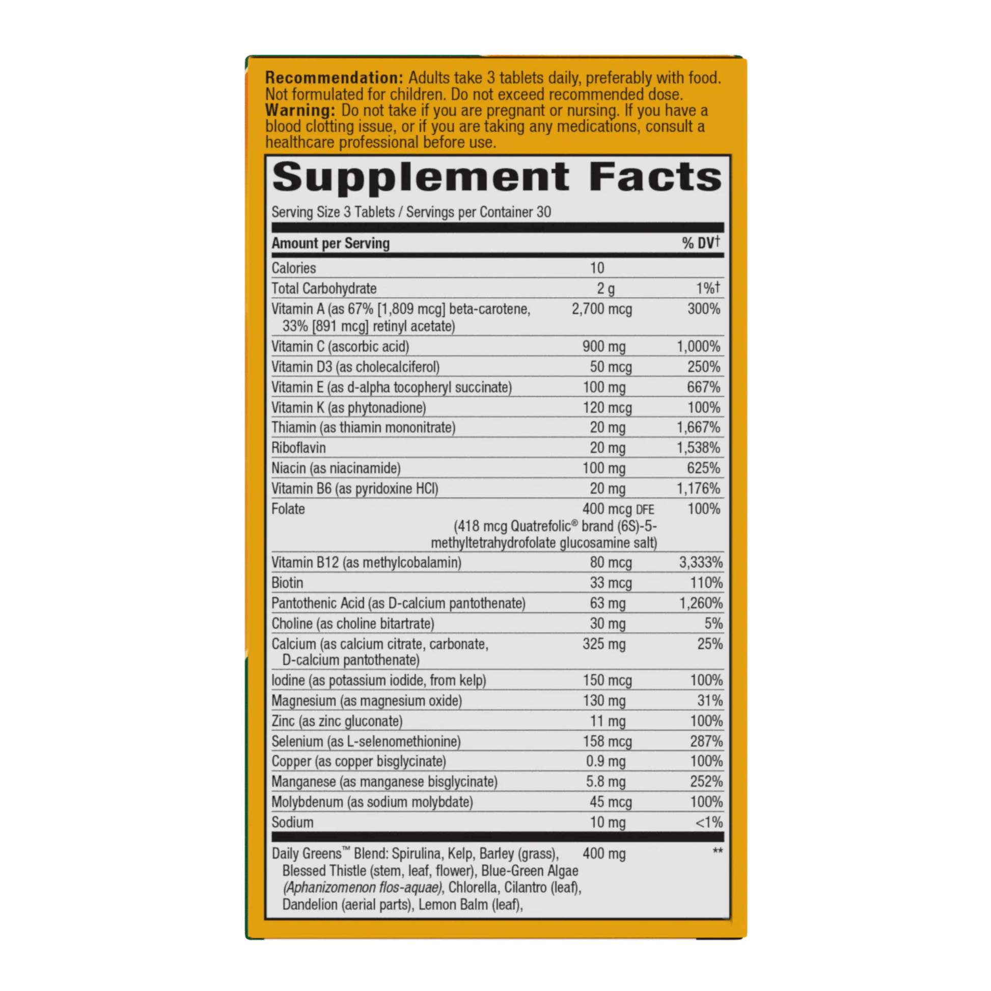 Alternate Image of Alive Max3 Potency Multivitamin No Iron Tablets