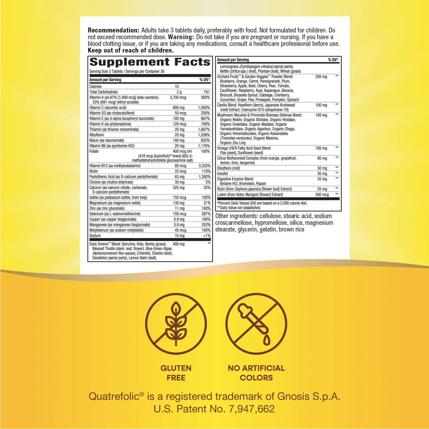 Alternate Image of Alive Max3 Potency Multivitamin No Iron Tablets