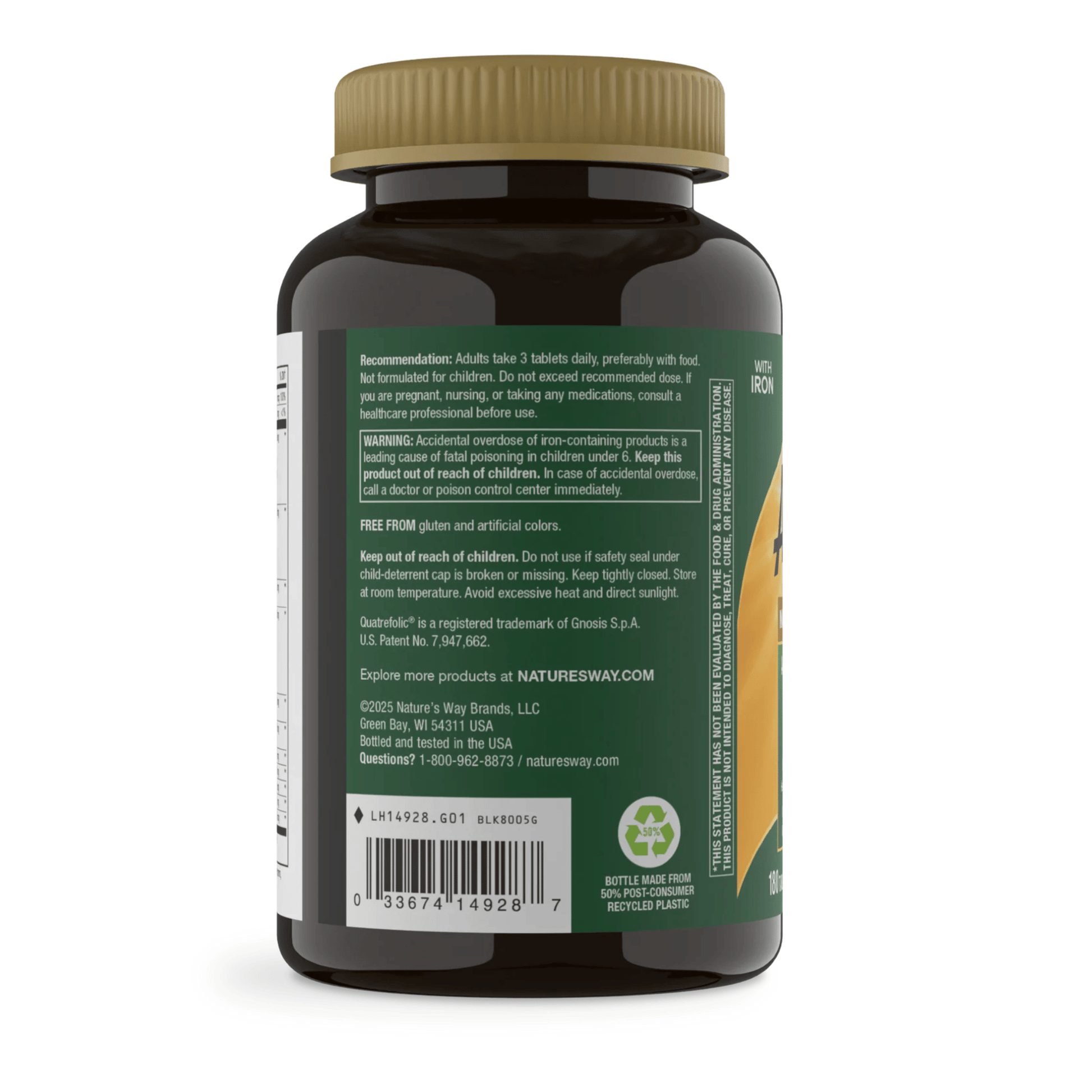 Alternate Image of Alive! Max3 Potency Adult Complete Multivitamin with Iron