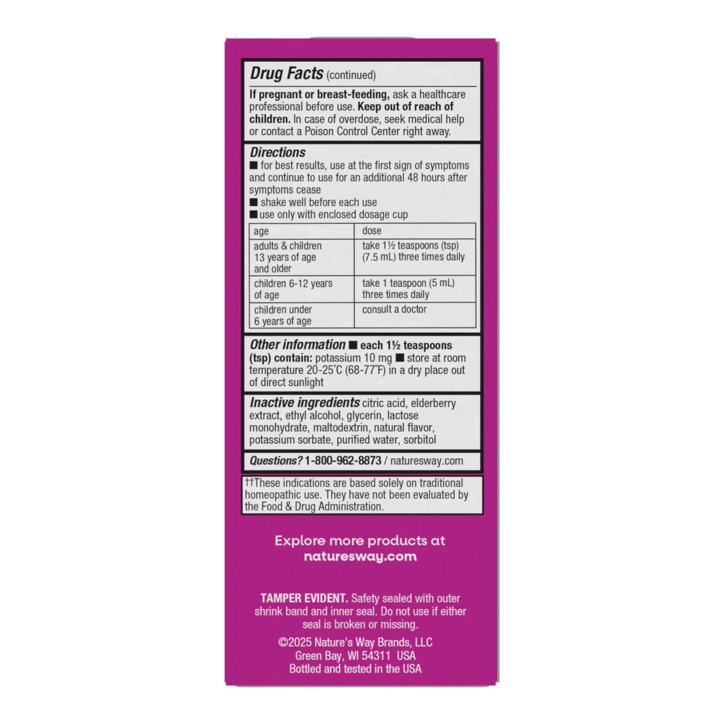 Alternate Image of Umcka Cold & Flu Relief Elderberry Syrup