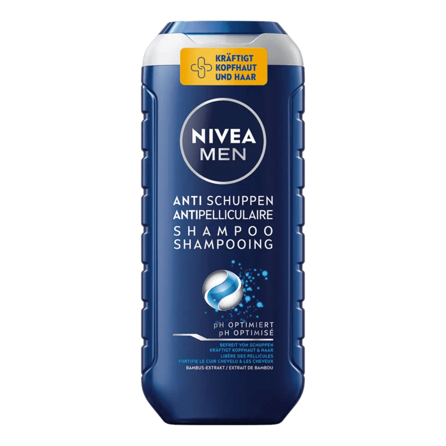 Primary Image of Anti-Dandruff Shampoo, blue shampoo bottle
