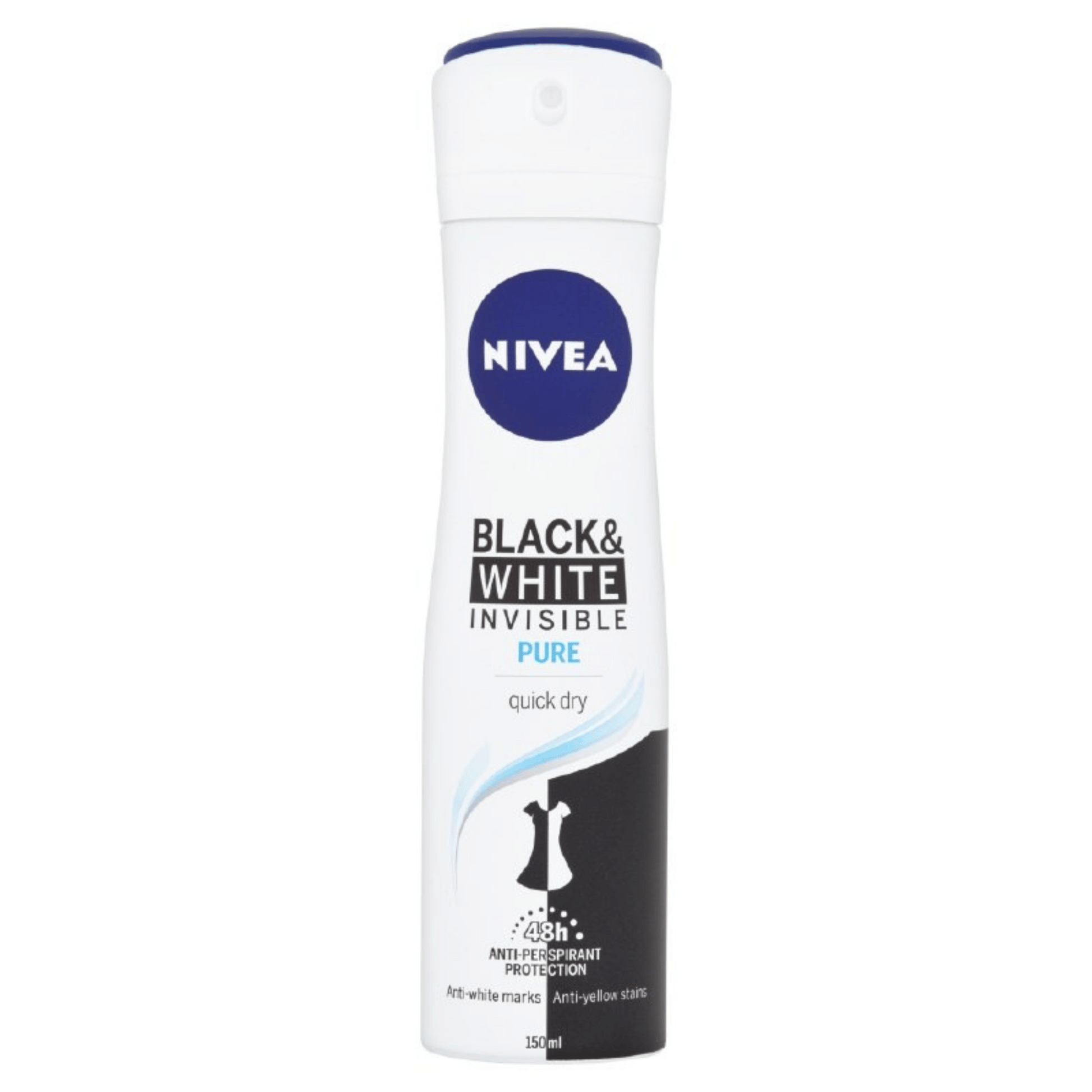 Nivea Women's Spray Black & White Invisible Pure Anti-Perspirant Nivea Women's Spray Black & White Invisible Pure Anti-Perspirant