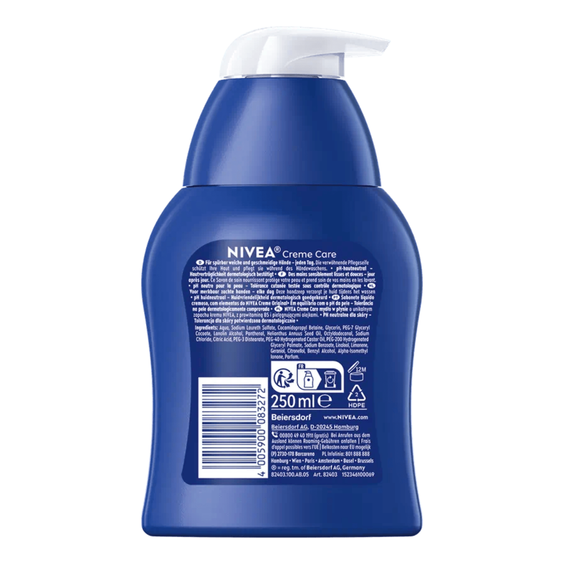 Alternate Image of Creme Care Liquid Soap, dark blue soap bottle with pump with German writing