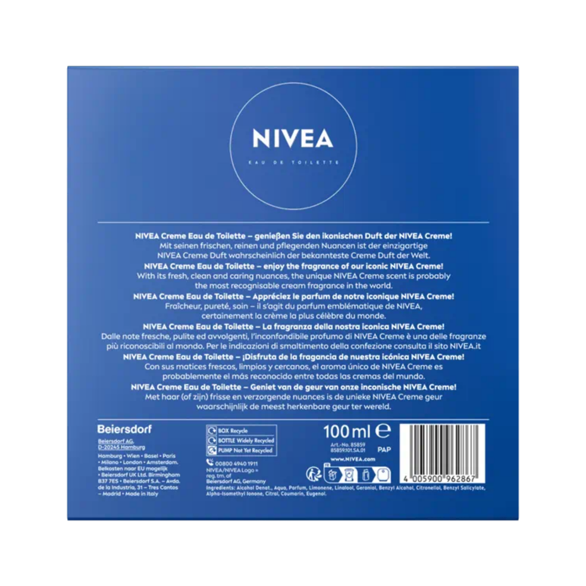 Nivea Eau de Toilette (100 ml) #10089783 – Smallflower Nivea Eau de Toilette (100 ml) #10089783 – Smallflower