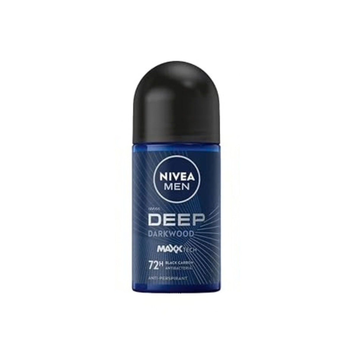 Primary Image of Men's Roll-On Deep Darkwood Anit-Perspirant Deodorant, dark blue roll on deodoratn