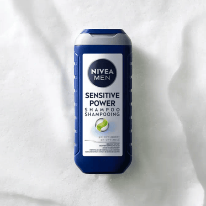 Alternate Image of Sensitive Power Shampoo for Men, blue bottle with white label