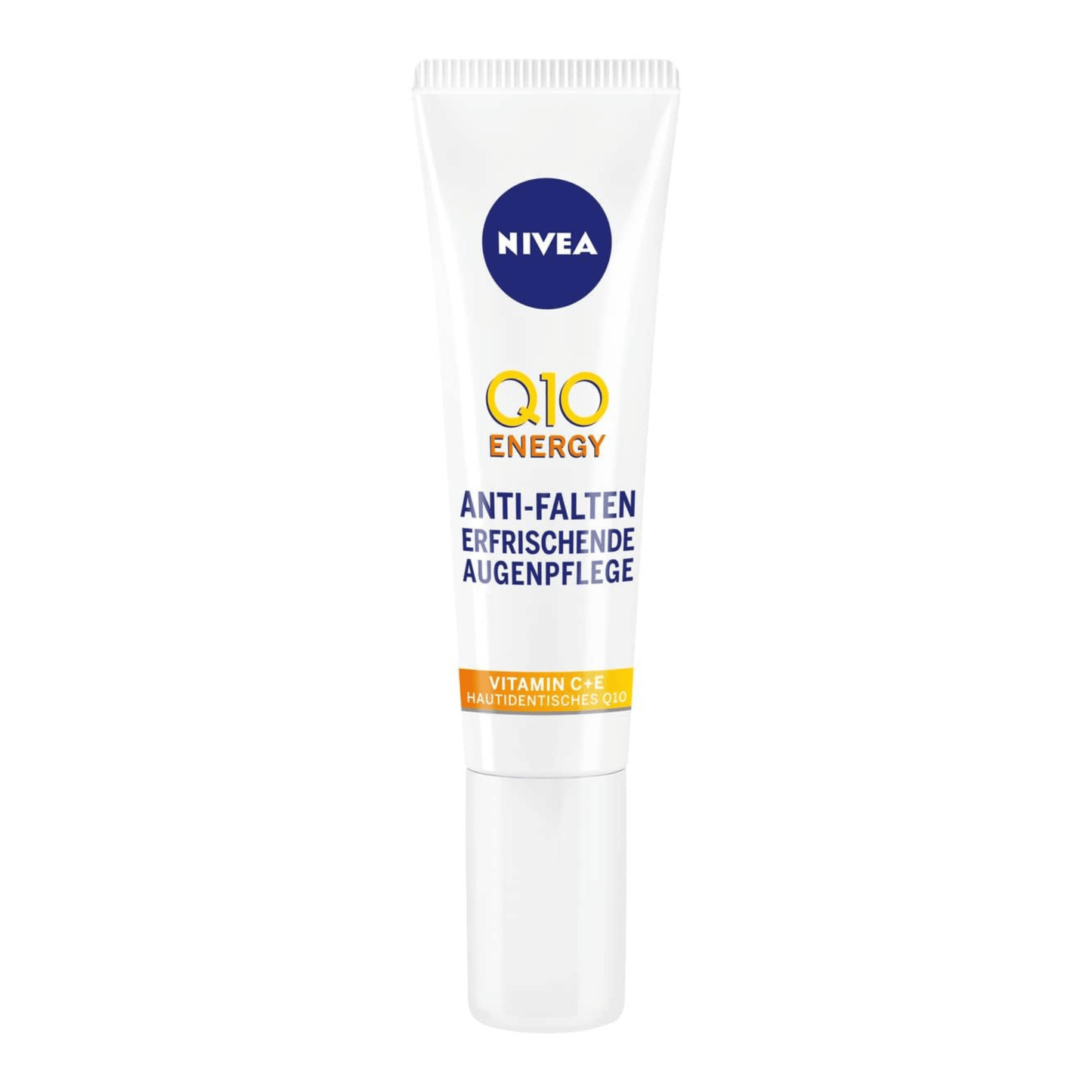 Alternate Image of Q10 Energy Anti-Wrinkle Eye Cream with Vitamin C, white eye cream tube with German writing