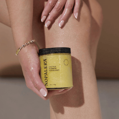 Atlernate Image of Tangerine Cactus Body Polish, orange body scrub