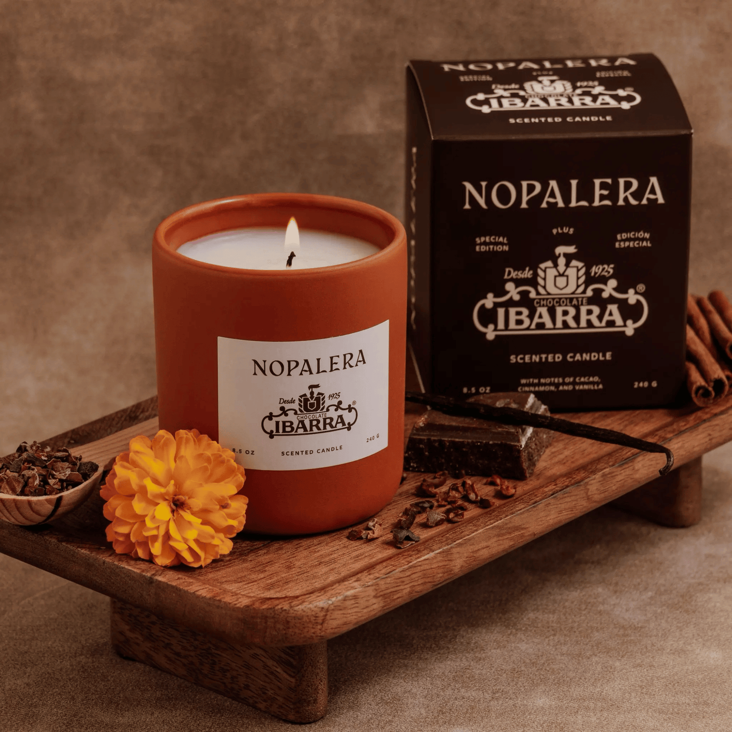 Alternate Image of Nopalera x Ibarra Mexican Hot Chocolate Candle
