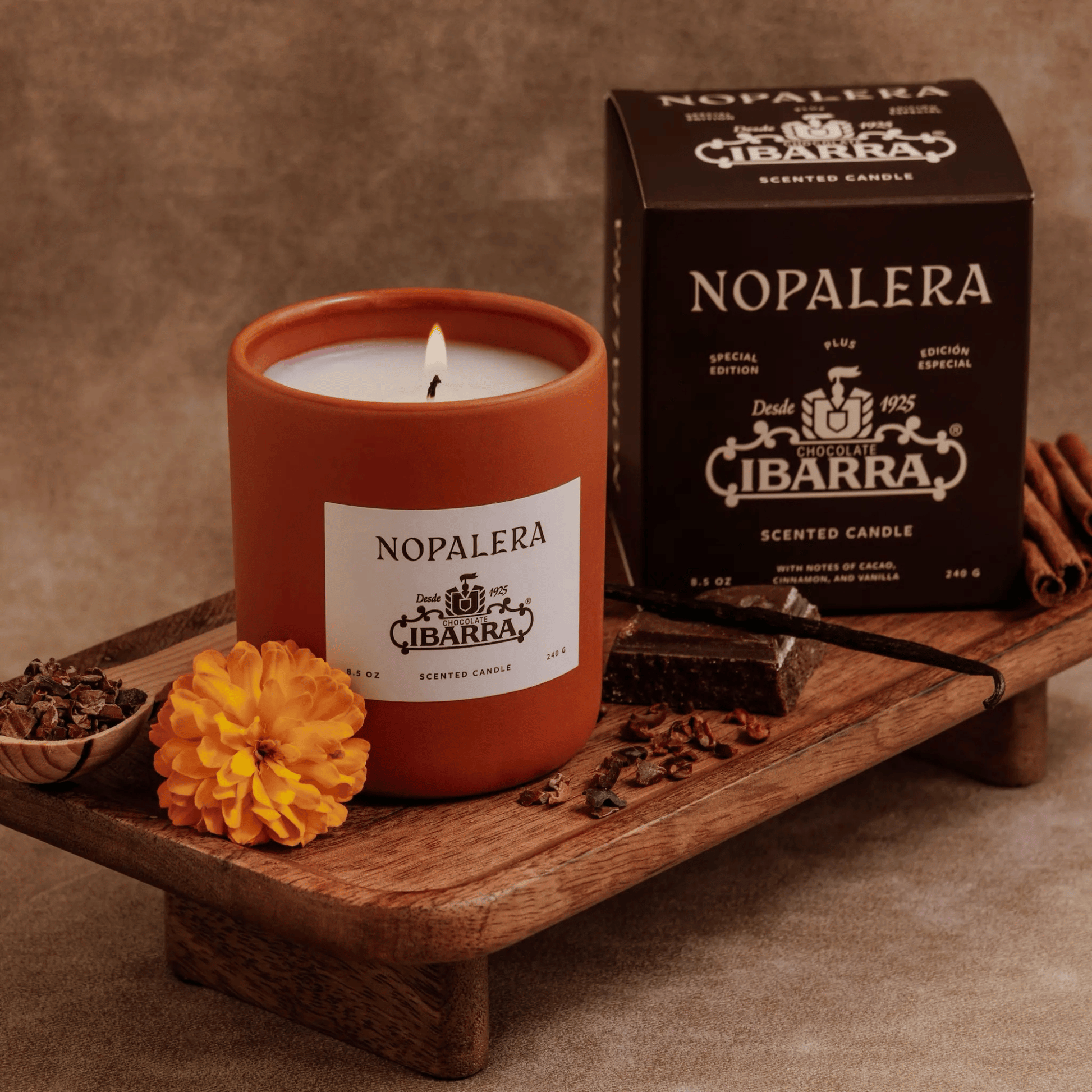 Alternate Image of Nopalera x Ibarra Mexican Hot Chocolate Candle
