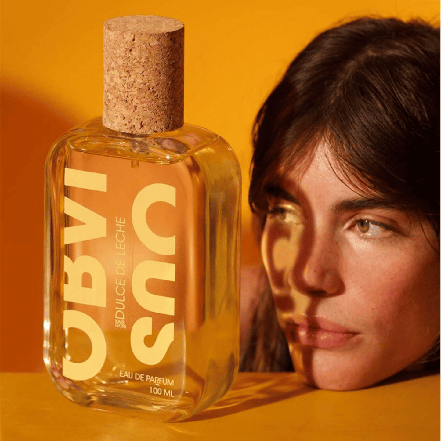 Alternate Image of Dulce de Leche Kakigori EDP, clear perfume bottle with cork cap with model