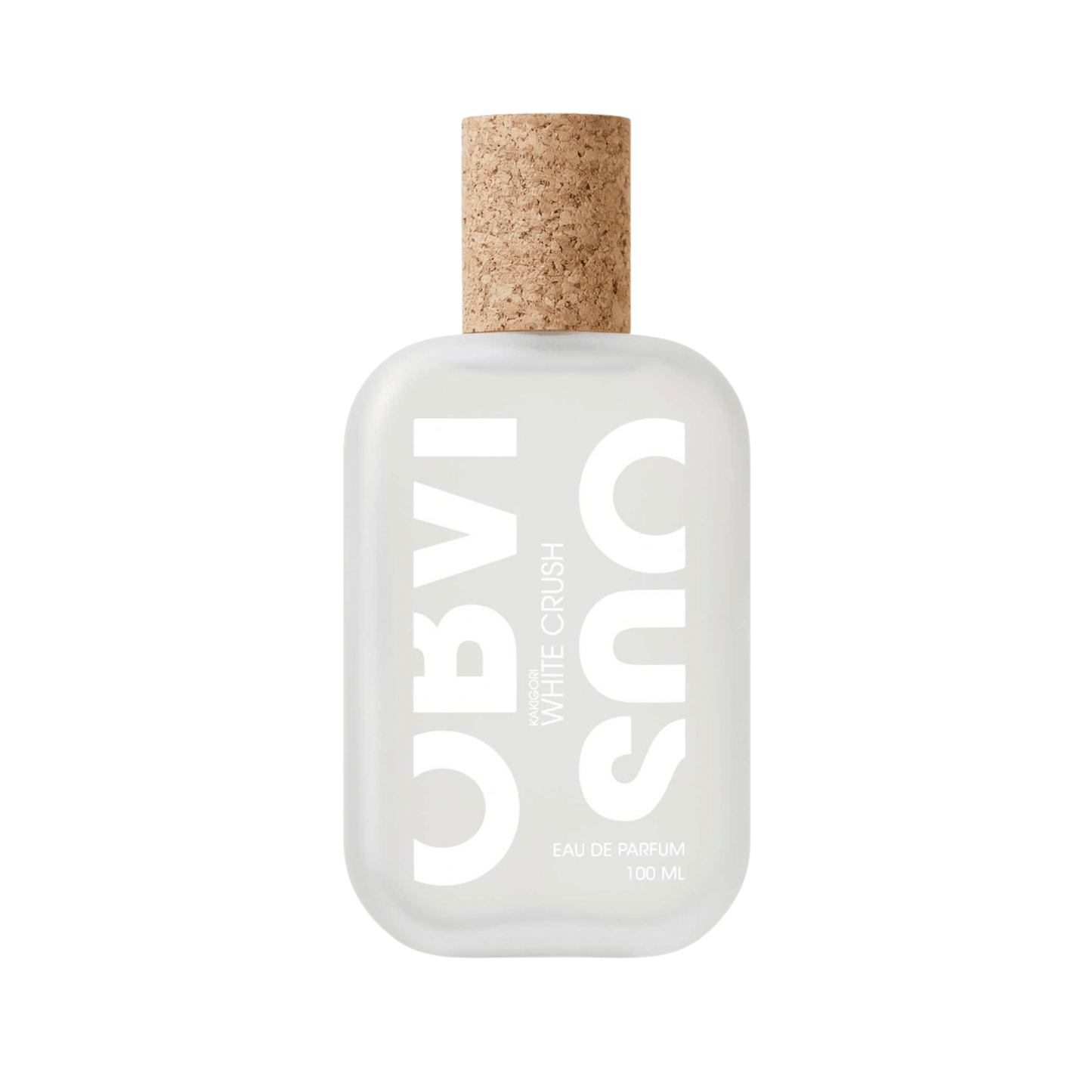 Primary Image of White Crush Kakigori EDP, frosted perfume bottle with cork cap