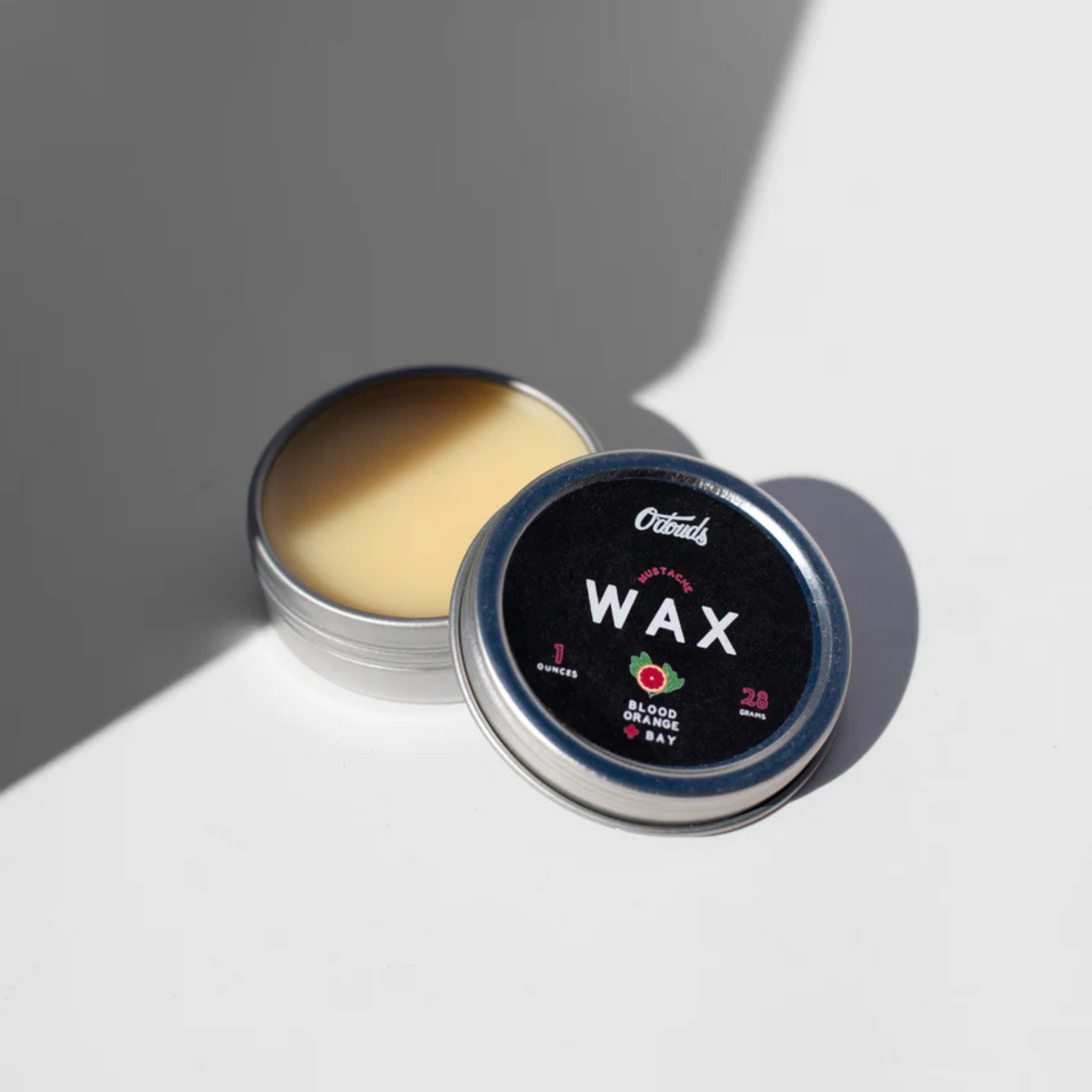 Alternate image of odouds mustache wax blood orange and bay