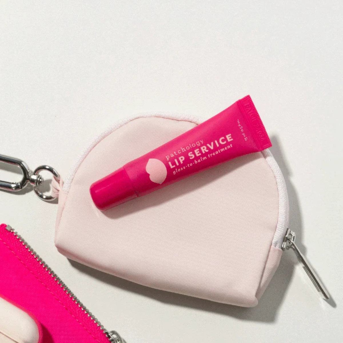 Alternate Image of Lip Service Gloss to Balm Treatment, pink tube and pouch