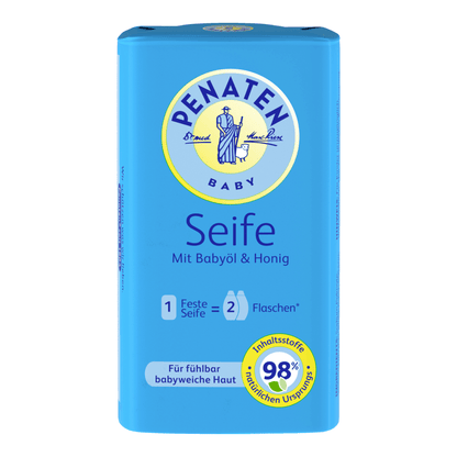 Primary Image of Baby Soap, blue paper wrapped bar soap