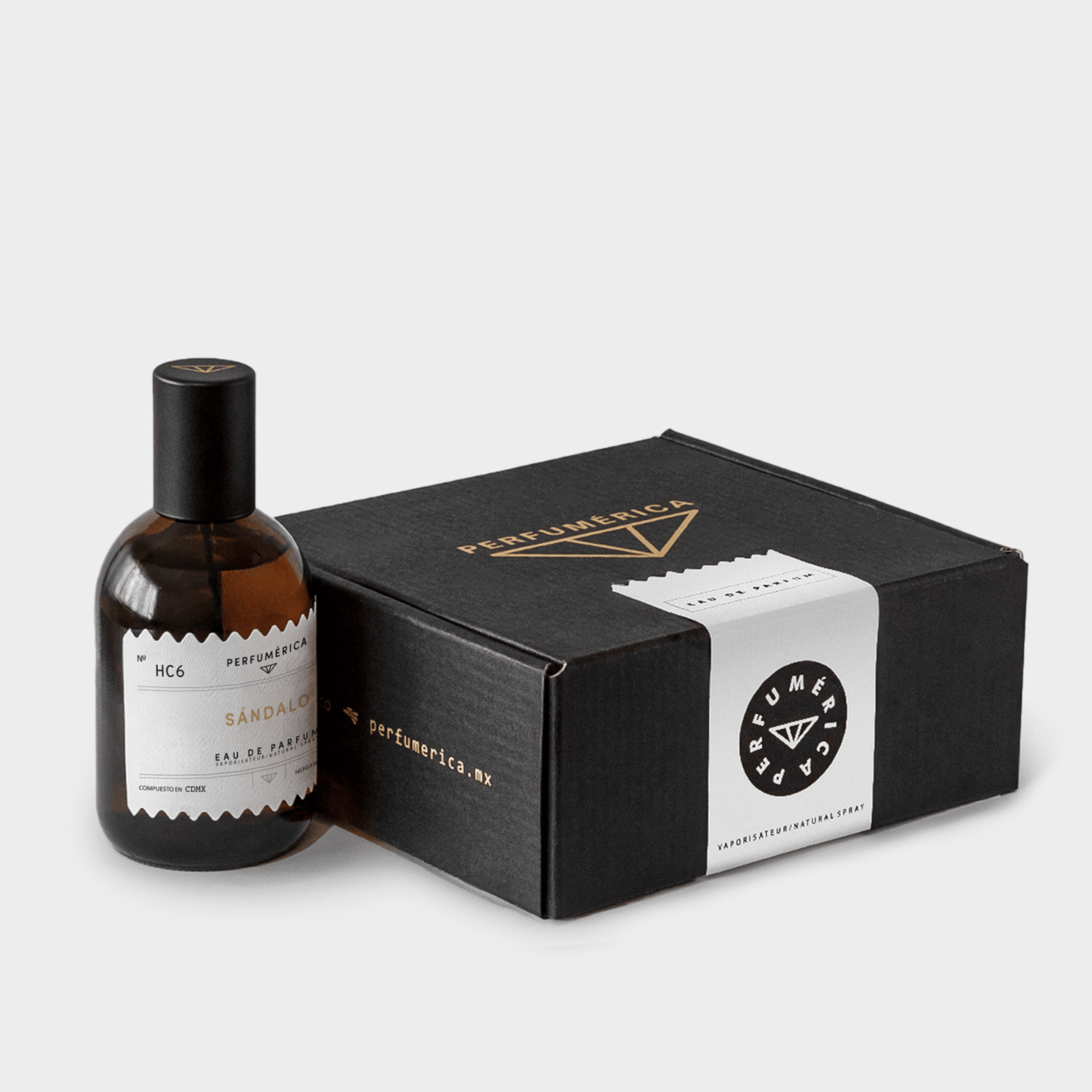 Alternate Image of HC6 Sandalo EDP, amber perfume bottle with box