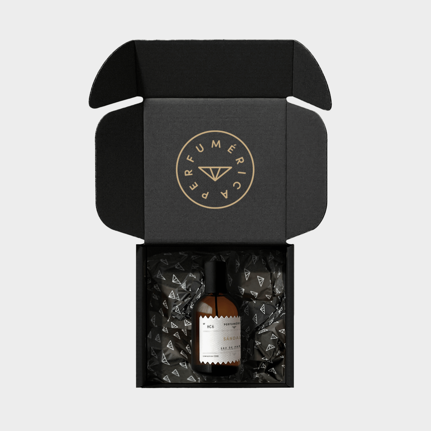 Alternate Image of HC6 Sandalo EDP, amber perfume bottle with box