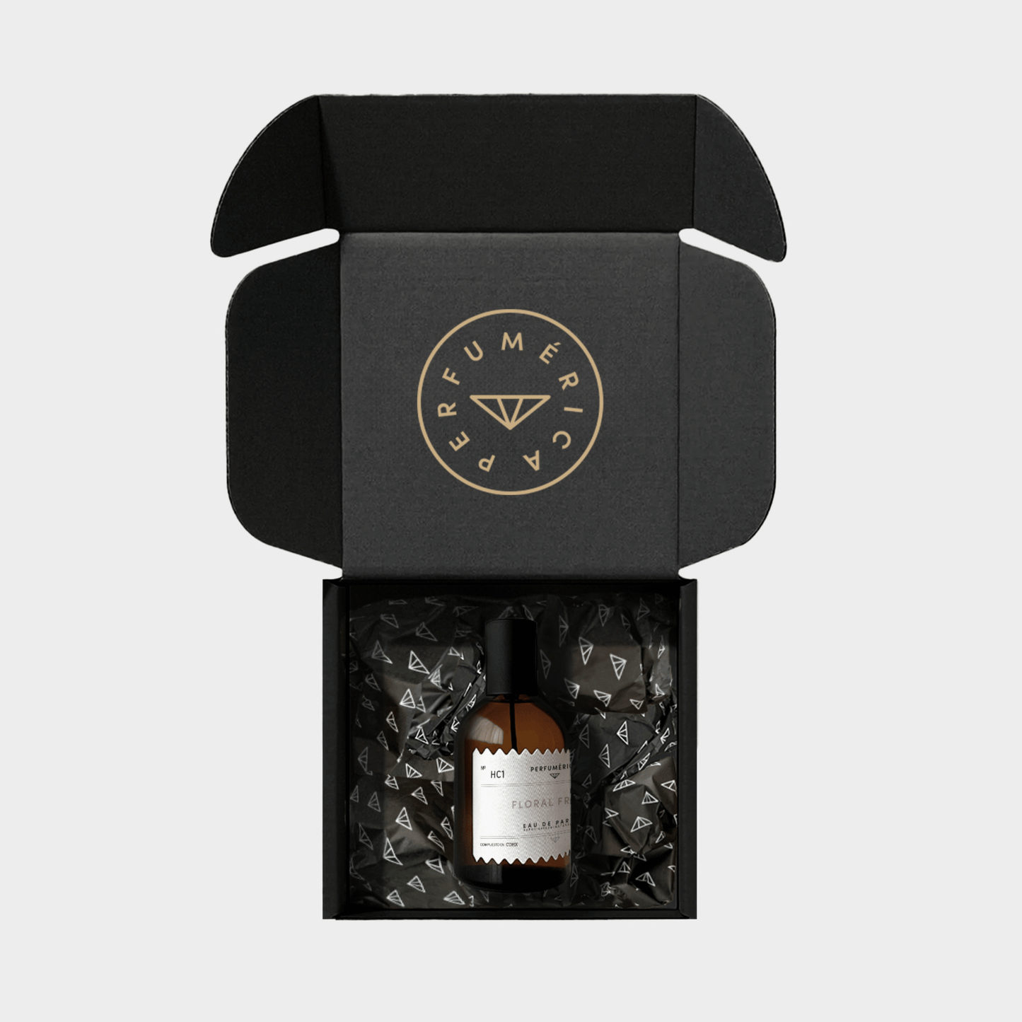 Alternate Image of HC1 Florale Frutal EDP, amber perfume bottle with box