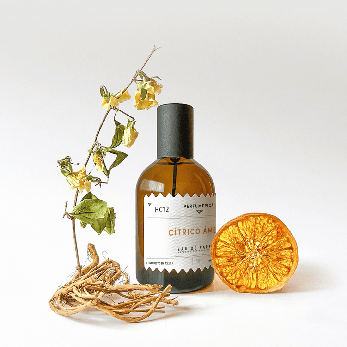 Alternate Image of HC12 Citrico Ambar EDP, amber perfume bottle