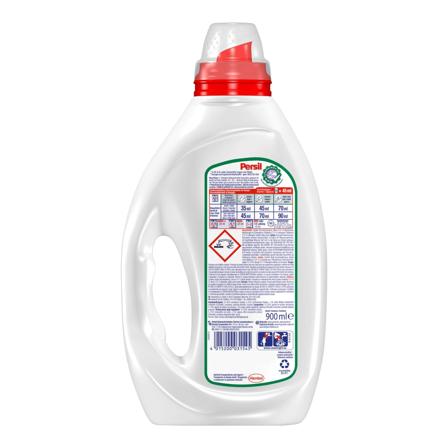 Alternate Image of Universal Gel Laundry Detergent, white detergent bottle with German writing