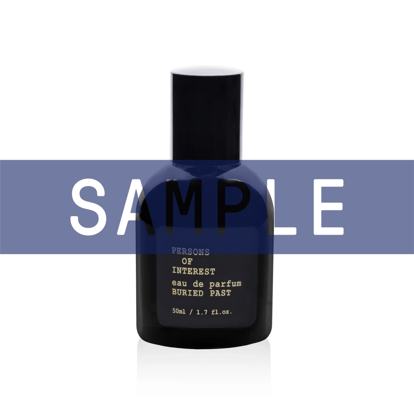 Primary Image of Sample - Buried Past EDP, black perfume bottle with sample written over it