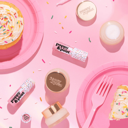 Alternate Image of Birthday Cake Lip Care Duo, cake shaped gift box with lip balm and scrub