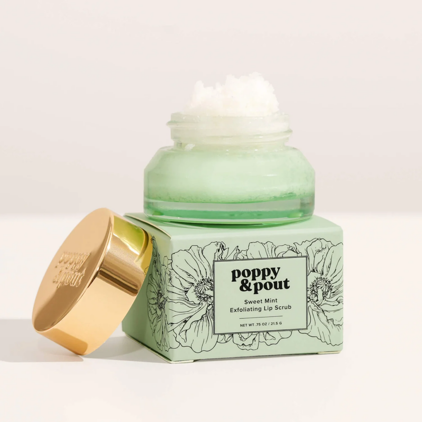 Alternate Image of Poppy and Pout Sweet Mint Lip Scrub