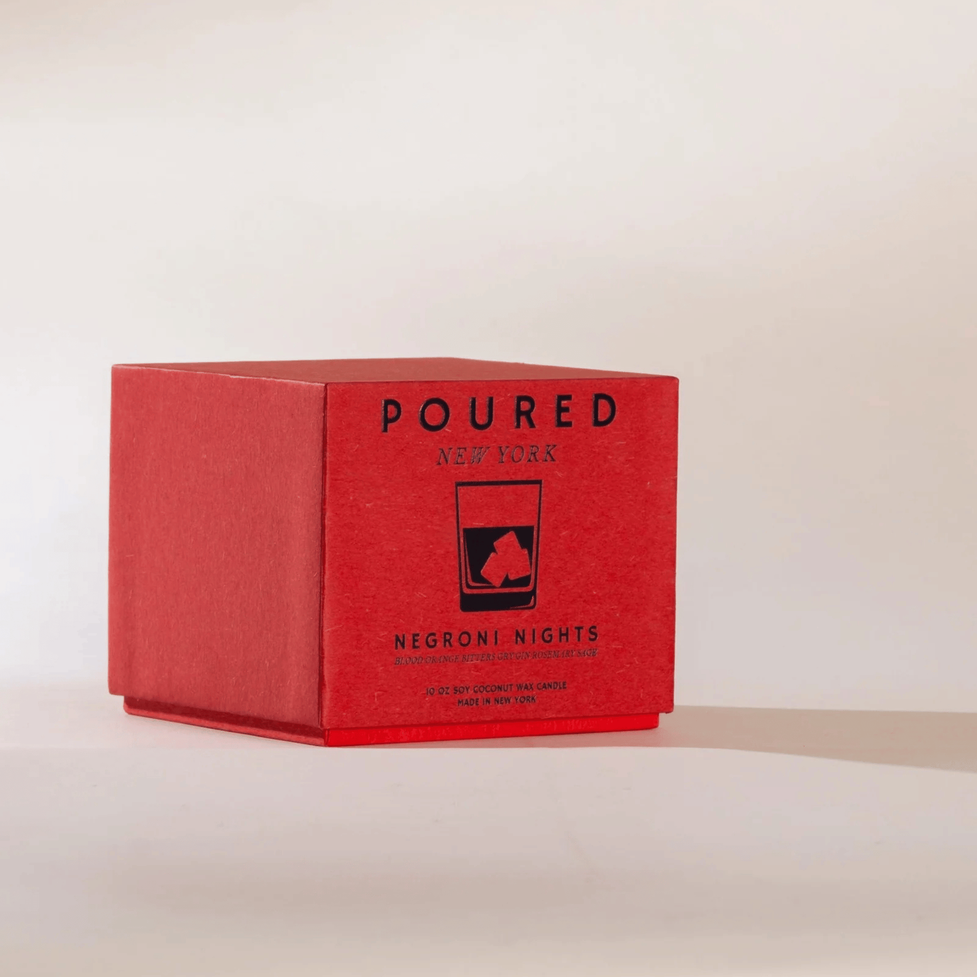 Alternate Image of Negroni Nights Candle, red candle box