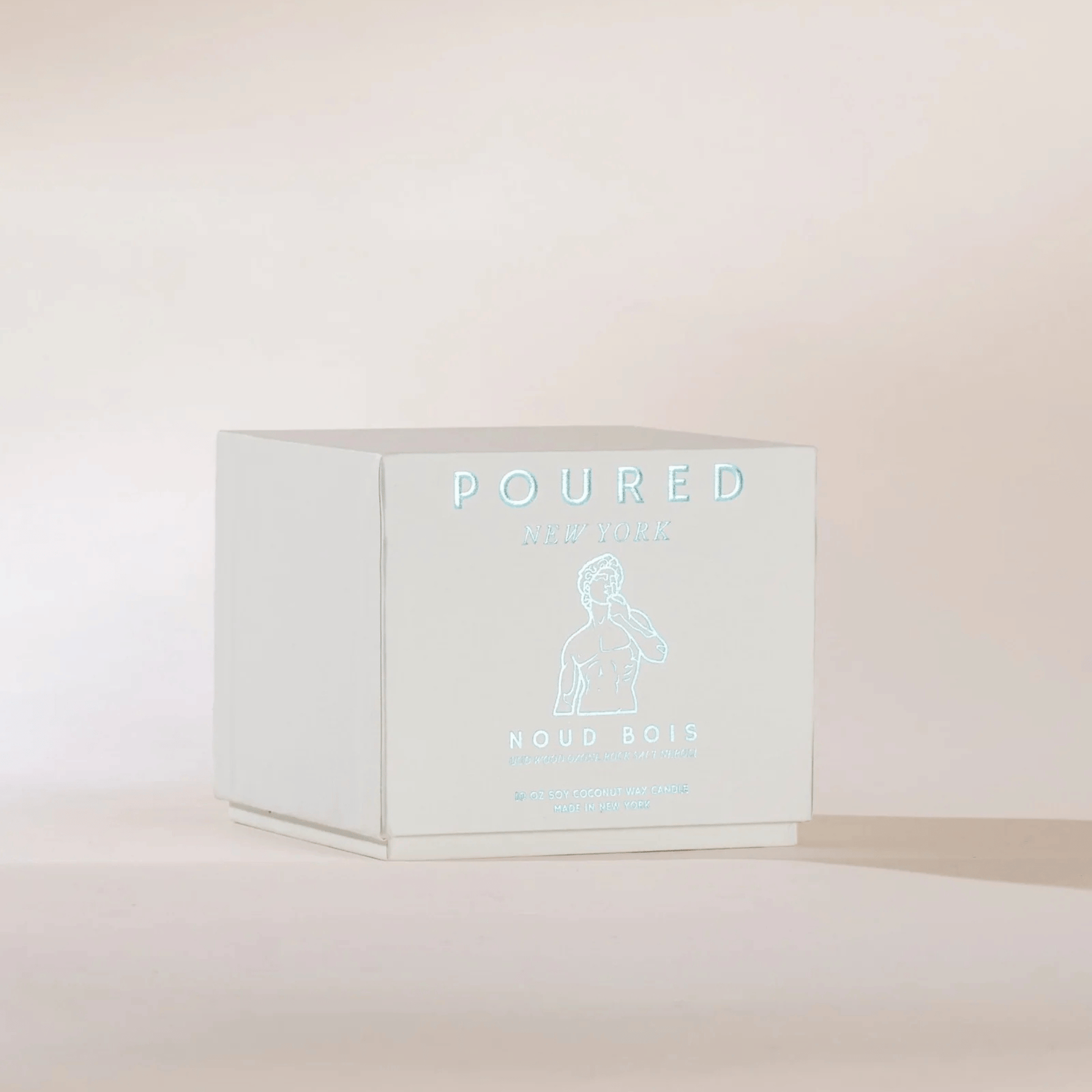 Alternate Image of Noud Bois Candle, gray candle box