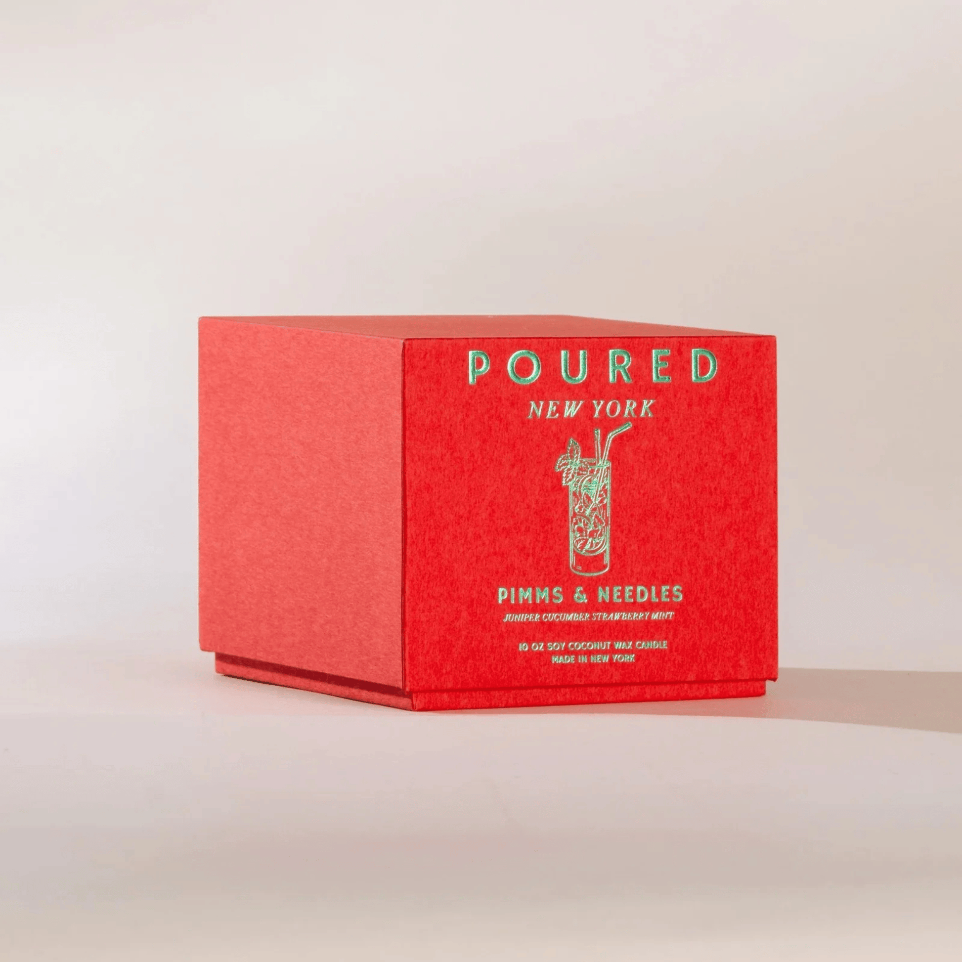 Alternate Image of Pimms & Needles Candle, red candle box