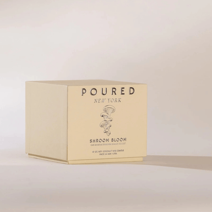 Alternate Image of Shroom Bloom Candle, light brown candle box