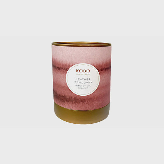 Alternate Image of Water Color Leather Mahogany Candle (11 oz)