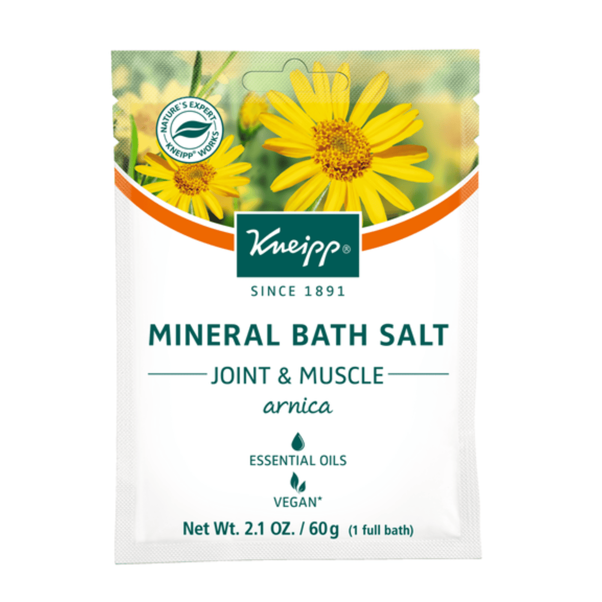 Kneipp Arnica Joint & Muscle Mineral Bath Salt Sachet (2.1 oz) #10067825