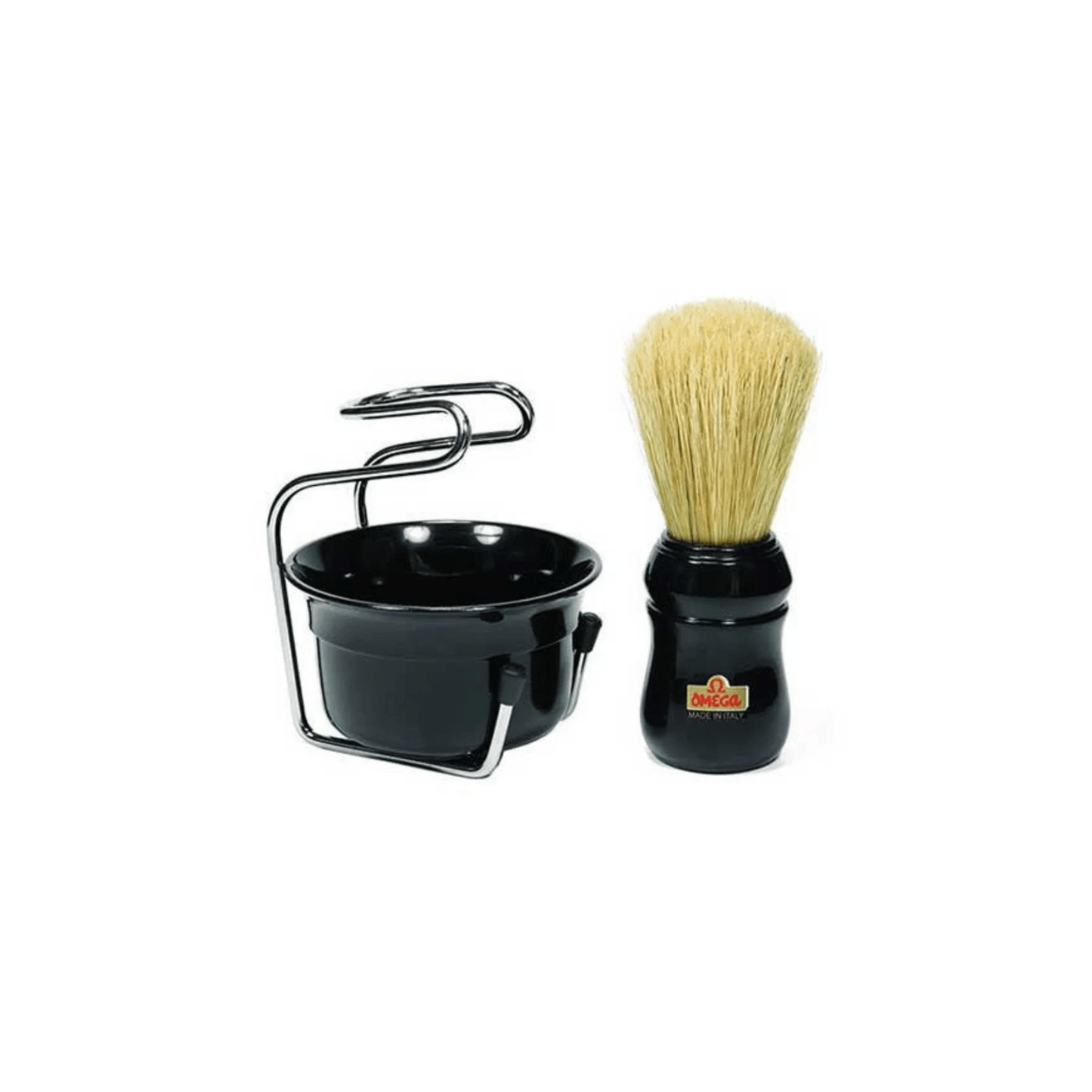 Primary Image of Omega Black Professional Brush, Stand and Bowl Set