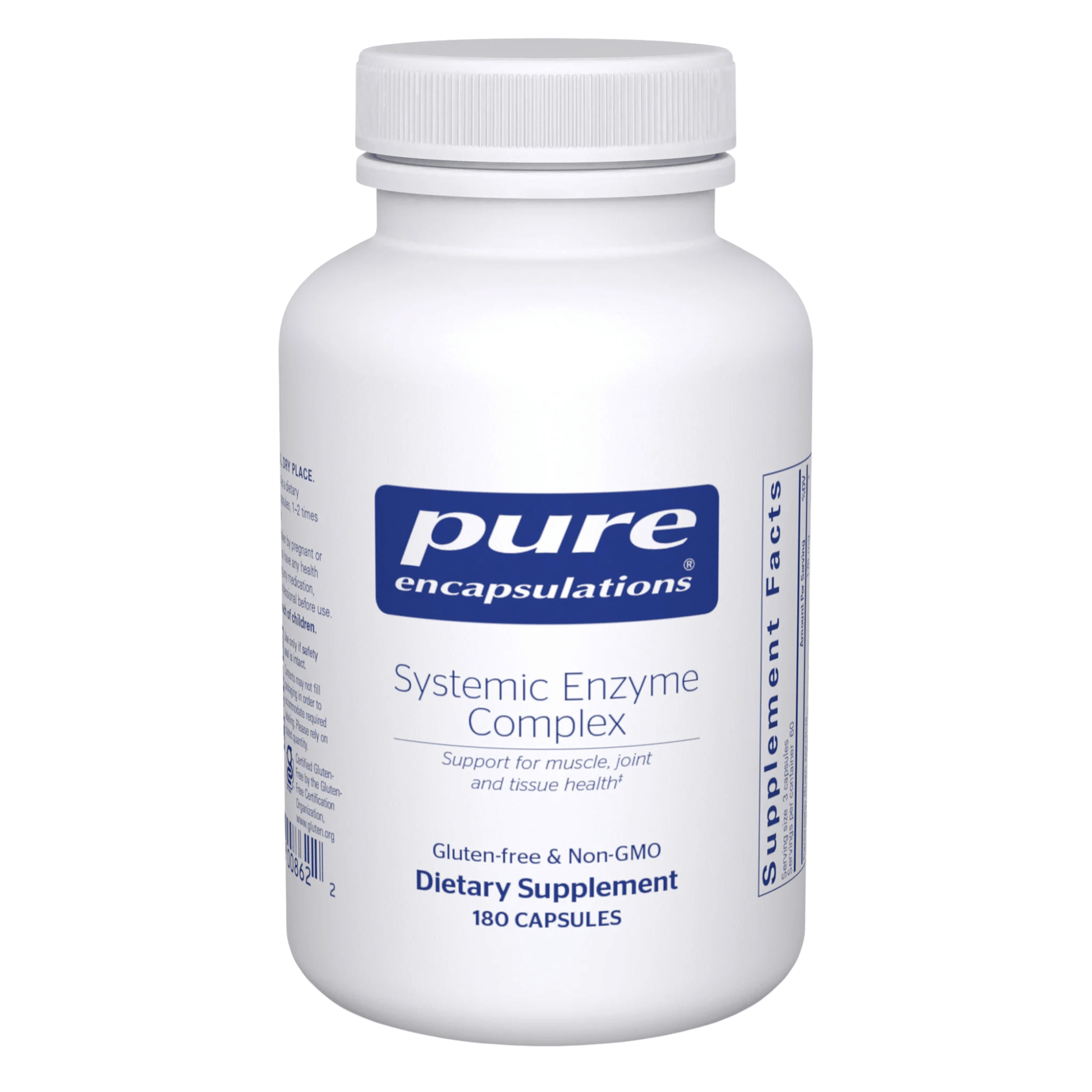 Primary Image of Systemic Enzyme Complex, white supplement bottle