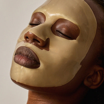 Alternate image of radford FIX Hydrogel Barrier Repair Face Mask model wearing it 